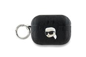 Handys - Anderes Zubehör - Karl Lagerfeld Monogram Karl Head case for AirPods Pro 2 - black - 3666339283667