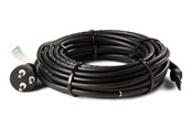 Kabel und Drähte - HEATCOM FrostSafe 13W/m Heizkabel mit Thermostat & Schutzkontaktstecker, 14 Meter - 43100140