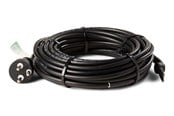 Kabel und Drähte - HEATCOM FrostSafe 13W/m Heizkabel mit Thermostat & Schutzkontaktstecker, 2 Meter - 43100020