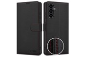 Handys - Cover & Cases - Tech-Protect Wallet Case for Samasung Galaxy A57 5G - Black & Red - 5906302392186