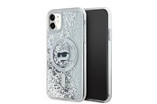 Handys - Cover & Cases - Karl Lagerfeld Liquid Glitter Choupette Head MagSafe Case for iPhone 11 / Xr - Transparent - 3666339285623