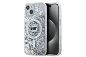 Handys - Cover & Cases - Karl Lagerfeld Liquid Glitter Choupette Head MagSafe case for iPhone 14 / 15 / 13 - transparent - 3666339285685
