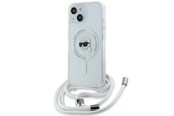 Handys - Cover & Cases - Karl Lagerfeld Crossbody IML Karl Head MagSafe case for iPhone 15 / 14 / 13 - transparent - 3666339286989