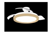 Lampen - Philips Bliss DC Fan ceiling 28W+35W TW Wood - 929004764301