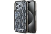 Handys - Cover & Cases - Karl Lagerfeld Liquide Glitter Monogram Gradient iPhone 15 Pro Case - Black - 3666339256166
