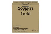 Katzen - PURINA NESTLE GOURMET GOLD Pieces in sauce Mix of 4 flavors - wet cat food - 96x85g - 7613038543154