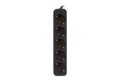 Stromkabel (Extern) - Lanberg - power strip - 2500 watt - PS0-05F-0300-BK