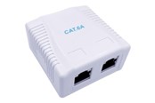 Netzwerkzubehör - Gembird Cablexpert network surface mount box - NCAC-2F6A-01
