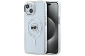 Handys - Cover & Cases - Karl Lagerfeld IML Metal Karl Head MagSafe Case for iPhone 15 White - 3666339284046