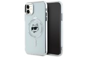 Handys - Cover & Cases - Karl Lagerfeld IML Metal Choupette Head MagSafe iPhone 11 Case - White - 3666339284084