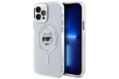 Handys - Cover & Cases - Karl Lagerfeld IML Metal Choupette Head MagSafe iPhone 12 Case - White - 3666339284091