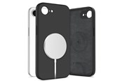 Handys - Cover & Cases - Tech-Protect Silicone MagSafe Case for iPhone 16e / 17e - Black - 5906302392759
