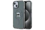 Handys - Cover & Cases - Karl Lagerfeld KLHMP15SHLSKIK iPhone 15 6.1" black/black hardcase IML Metal Karl Head MagSafe - 3666339284466