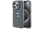 Handys - Cover & Cases - Karl Lagerfeld KLHMP15XHLSKIK iPhone 15 Pro Max 6.7" black/black hardcase IML Metal Karl Head MagSafe - 3666339284497