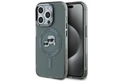 Handys - Cover & Cases - Karl Lagerfeld KLHMP15LHLSKCK iPhone 15 Pro 6.1" black/black hardcase IML Metal Karl&Choupette Head MagSafe - 3666339284763