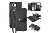 Handys - Cover & Cases - Dux Ducis Lava Leather Case for iPhone 16e / 17e with Detachable Magnetic Wallet - Black - 6971824158687