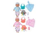 Dolls & Accessories - Micki Baby dukker Max & Mia 33 cm m/16 dele - 18333