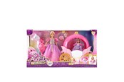 Dolls & Accessories - Masen Anlily prinsesse m/hest & lyserød karat - 17113