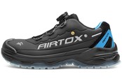 Sicherheitsausrüstung & Arbeitskleidung - AIRTOX TX11 Sicherheitsschuhe TX11 TransAm, Whitelayer Nageldurchtrittschutz, PRO smart lacing, schwarz/blau - Str. 45 - TX11_45