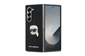 Handys - Cover & Cases - Karl Lagerfeld Saffiano Monogram Head Pin Case for Samsung Galaxy Z Fold 6 - Black - 3666339322540
