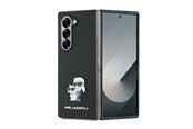 Handys - Cover & Cases - Karl Lagerfeld Saffiano Metal Pin Case for Samsung Galaxy Z Fold 6 - Black - 3666339322571