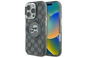 Handys - Cover & Cases - Karl Lagerfeld IML Monogram Karl & Choupette Head MagSafe iPhone 16 Pro Case - Black - 3666339318383
