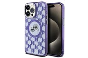 Handys - Cover & Cases - Karl Lagerfeld IML Monogram Karl & Choupette Head MagSafe Case for iPhone 15 Pro Max - Purple - 3666339285197