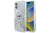 Handys - Cover & Cases - Karl Lagerfeld Liquid Glitter Karl Head Magsafe Case for iPhone 16 Plus - Clear - 3666339319175
