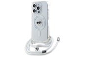 Handys - Cover & Cases - Karl Lagerfeld Crossbody IML Karl Head Magsafe Case for iPhone 16 Pro - Clear - 3666339320546
