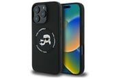 Handys - Cover & Cases - Karl Lagerfeld KLHMP16XSKCHTCK iPhone 16 Pro Max 6.9" black/black hardcase Silicone Karl&Choupette Heads MagSafe - 3666339343408
