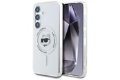 Handys - Cover & Cases - Karl Lagerfeld Button Choupette Head Printed Logo MagSafe Samsung Galaxy S25 Plus white - 3666339449902
