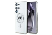 Handys - Cover & Cases - Karl Lagerfeld Button Choupette Head Printed Logo MagSafe Samsung Galaxy S25 Ultra white - 3666339449919