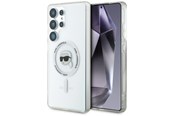 Handys - Cover & Cases - Karl Lagerfeld Button Karl Head Printed Logo MagSafe Samsung Galaxy S25 Ultra white - 3666339450021