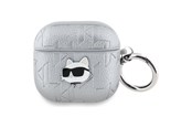 Handys - Anderes Zubehör - Karl Lagerfeld Monogram Choupette Head case for AirPods 4 - silver - 3666339452148
