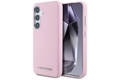 Handys - Cover & Cases - Karl Lagerfeld Saffiano Full Wrapped Elongated Metal Logo MagSafe Case for Samsung Galaxy S25+ - Pink - 3666339450274