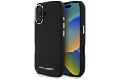 Handys - Cover & Cases - Karl Lagerfeld Saffiano Full Wrapped Elongated Metal Logo MagSafe Case for iPhone 16 - Black - 3666339359447