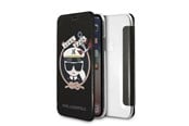 Handys - Cover & Cases - Karl Lagerfeld Signature Glitter iPhone X/Xs Case - Black - 3700740413623