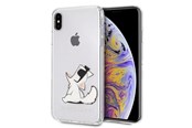 Handys - Cover & Cases - Karl Lagerfeld Choupette Fun iPhone Xs Max Case - Transparent - 3700740436004