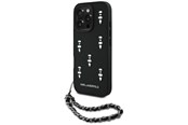 Handys - Cover & Cases - Karl Lagerfeld Saffiano Crystals w/Chain iPhone 16 Pro Case - Black - 3666339357740