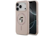 Handys - Cover & Cases - Karl Lagerfeld Silicone Karl&Choupette Ring MagSafe Case for iPhone 17 Pro - Pink - 3666339549435