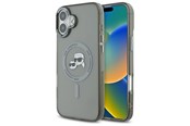 Handys - Cover & Cases - Karl Lagerfeld IML Metal Karl&Choupette Head MagSafe Case for iPhone 16 Plus - Black - 3666339318253