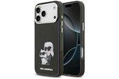 Handys - Cover & Cases - Karl Lagerfeld IML Aquarelle Karl & Choupette & Logo MagSafe Case for iPhone 17 Pro - Black - 3666339531195
