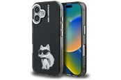 Handys - Cover & Cases - Karl Lagerfeld IML Aquarelle Choupette & Logo iPhone 16 Case - Black - 3666339464387
