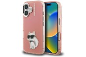Handys - Cover & Cases - Karl Lagerfeld IML Aquarelle Choupette & Logo iPhone 16 Case - Pink - 3666339464561