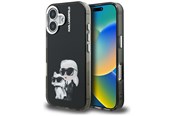 Handys - Cover & Cases - Karl Lagerfeld IML Aquarelle Karl & Choupette & Logo iPhone 16 Case - Black - 3666339464745