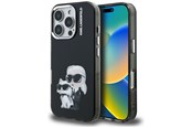Handys - Cover & Cases - Karl Lagerfeld IML Aquarelle Karl & Choupette & Logo iPhone 16 Pro Case Black - 3666339464769