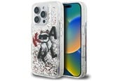 Handys - Cover & Cases - Karl Lagerfeld Liquid Glitter Choupette Logo Case for iPhone 16 Pro Max - Clear - 3666339464233