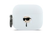 Handys - Anderes Zubehör - Karl Lagerfeld Silicone Karl Head 3D Case for AirPods Pro 3 - White - 3666339574673