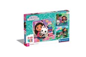 Puzzle - Clementoni Puzzle Gabby's Dollhouse 3x48 pieces Boden - 25295