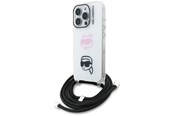 Handys - Cover & Cases - Karl Lagerfeld IML Crossbody Karl&Choupette Head Case for iPhone 16 Pro - White - 3666339462062